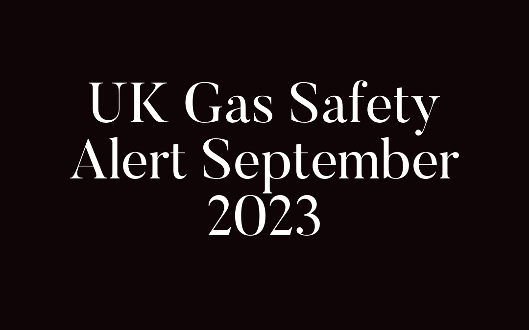 GAS Hob Alert UK September 2023